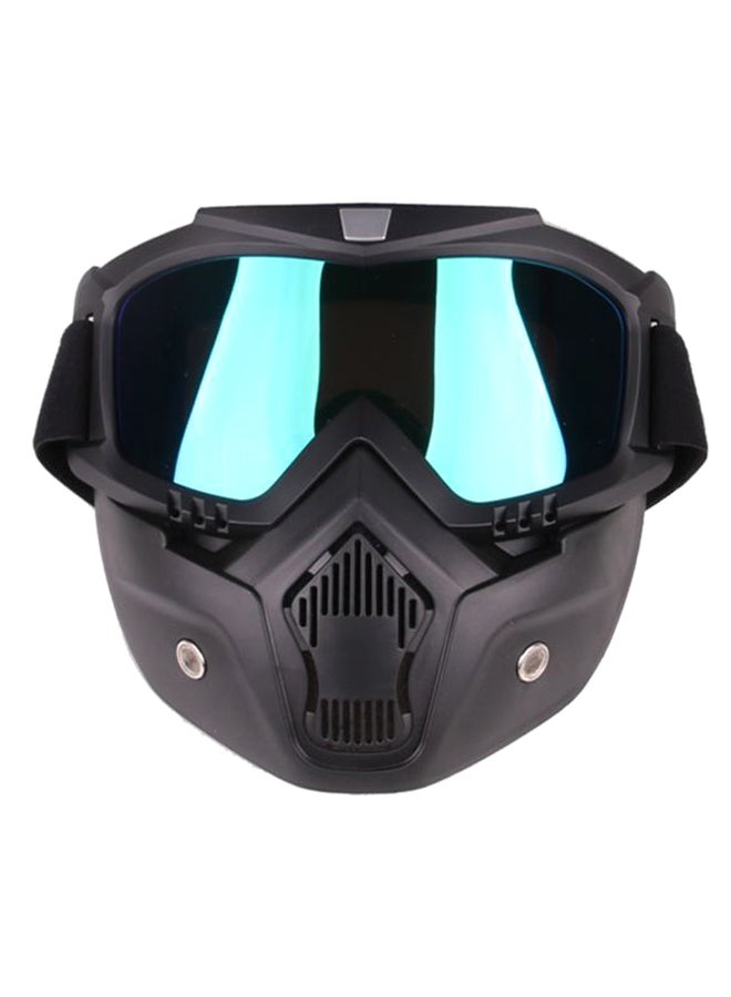 Windproof Motorcycle Mask With Goggles - Image 1